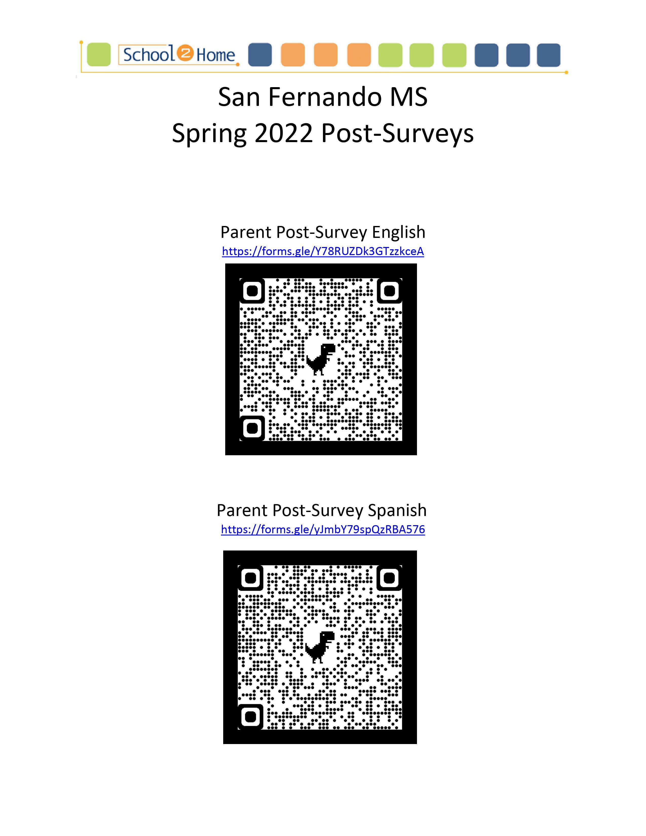 SFMS Spring 2022 Post Survey